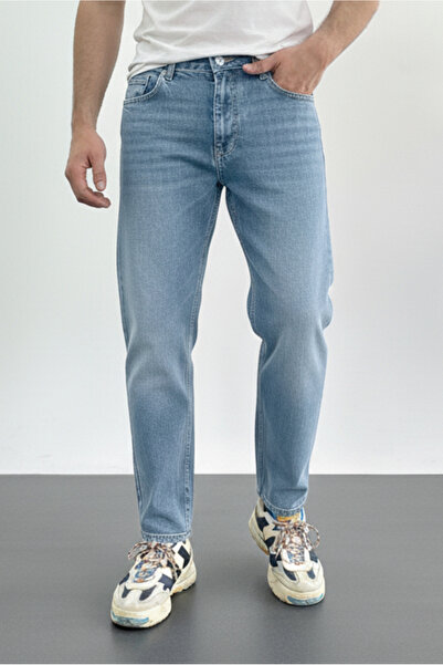 Edwox Чоловічі джинси широкого крою світло-синього кольору Edw425