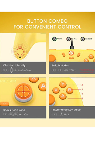 GameSir Nova Lite Controller for PC, Steam, Switch, iOS and Android Devices, Wireless Gamepad