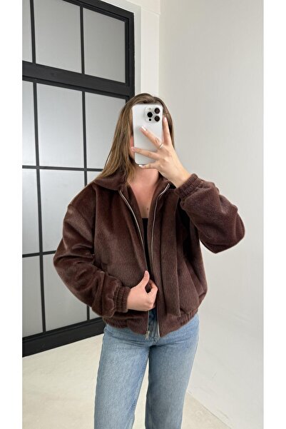 Gaus Brown Lined Bomber Jacket Gaus-00496