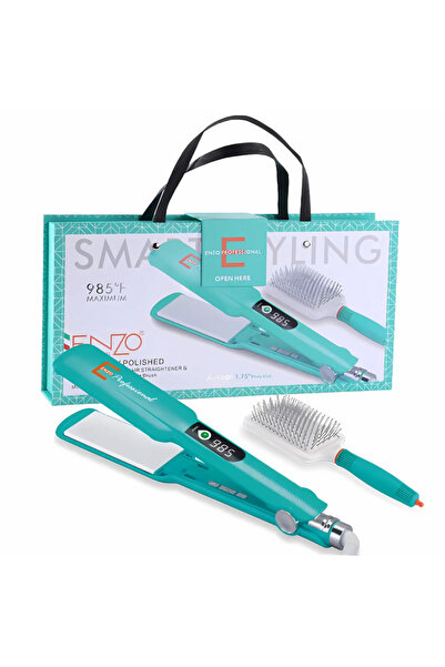 Enzo Professional ENZO EN-1291S Portable Hair Brush Hot Iron 2 in 1 hair Airbag comb Comb Hair Straightener