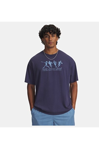 Under Armour Erkek UA Heavyweight Athletes Oversize Kısa Kollu T-Shirt 600493...