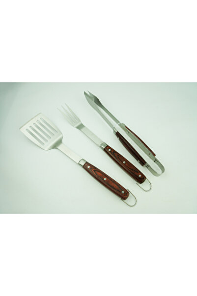 Joyous 3-Piece Deluxe Stainless Steel BBQ Tool Set