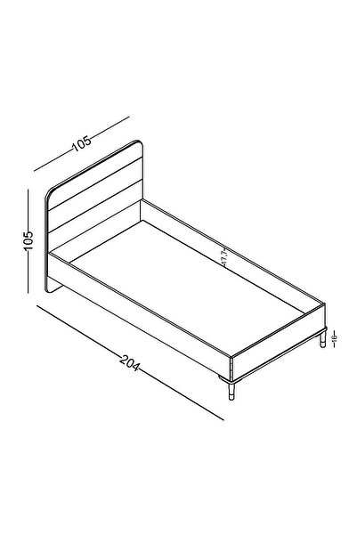 Lajivert MARİN KARYOLA 100*200 MAVİ