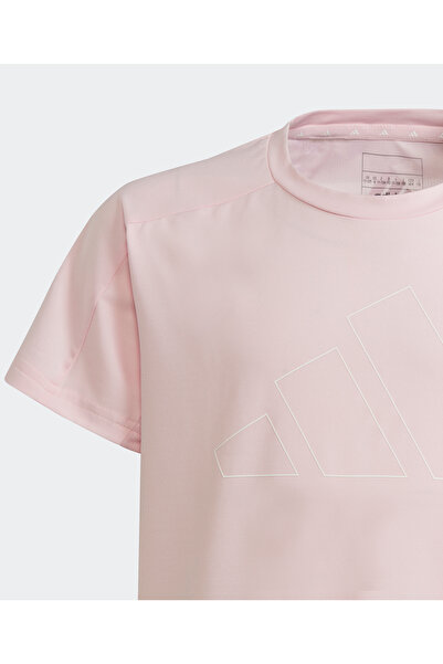 adidas Junior Train Essentials Aeroready Regular Fit Logo Training T-Shirt - Pink