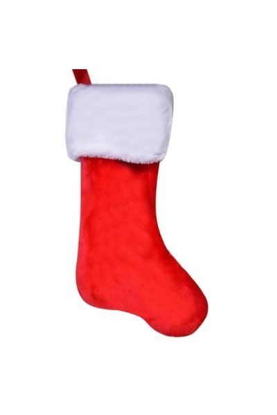 OEM Ghetuță decorativă de Crăciun, mărime 37 cm, Roșu/Alb