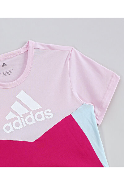 adidas Colorblock T-Shirt - Clear Pink
