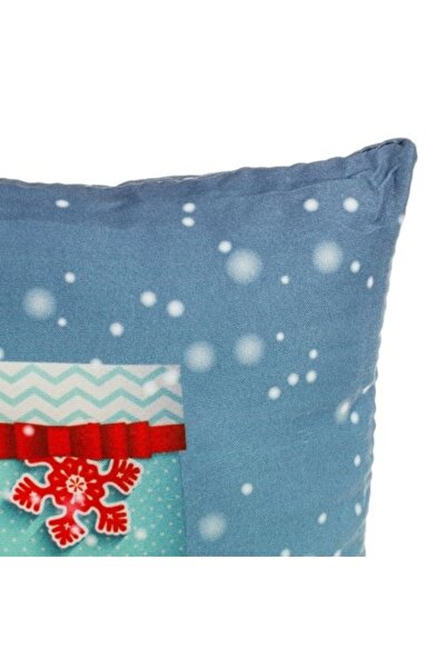 OEM Pernă decorativă de Crăciun cu două fețe, dimensiune 30 x 30 x 6 cm, Gnomi