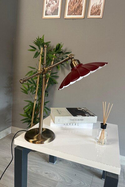 Bamyum Risso Vişne Çürüğü Masa Lambası Dekoratif Abajur Çocuk Odası Başucu Lambası Okuma Lambası