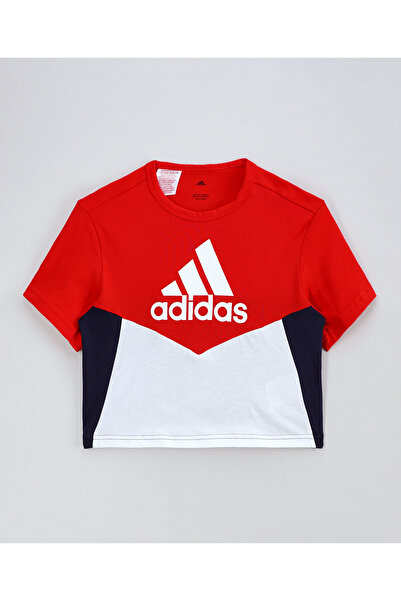 adidas Colorblock T-Shirt - Vivid Red