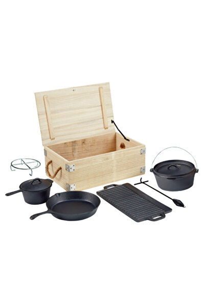 MASTER COOKS High Quality Cast Iron Grill Set