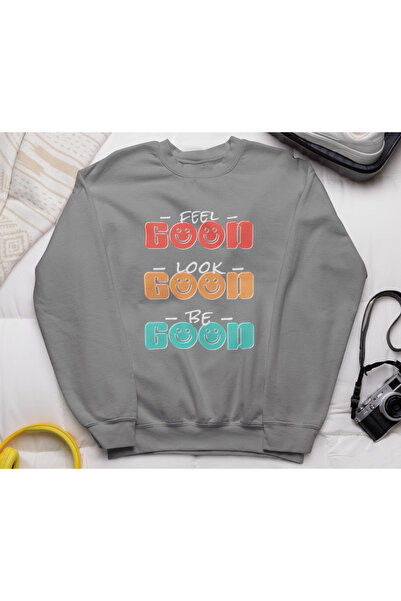 MAGORS سترة رياضية قطنية مطبوعة بأكمام طويلة وياقة دائرية بثلاثة خيوط، تمنح ا...