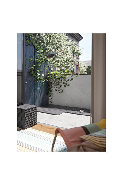 IKEA Floor decking For outdoor, dark grey, 0.81 m²