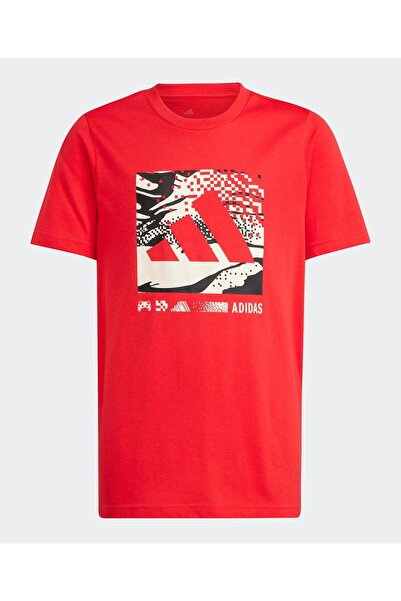 adidas CAMO GRAPHIC TSHIRT-Red