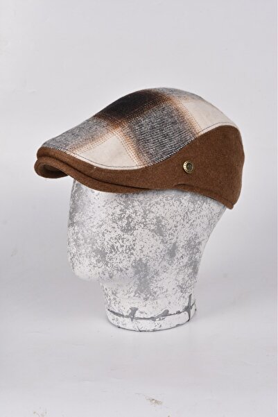 mercantoptan Winter Lumberjack Luxury Wool London Model British Men's Cap Hat