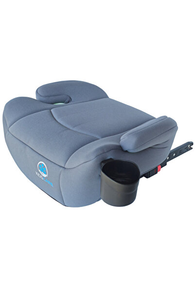 ReelKidsCar Scaun auto KidsCare FixiGo cu Isofix, 125–150 cm, Grupa 3, Husă lavabilă, Gri