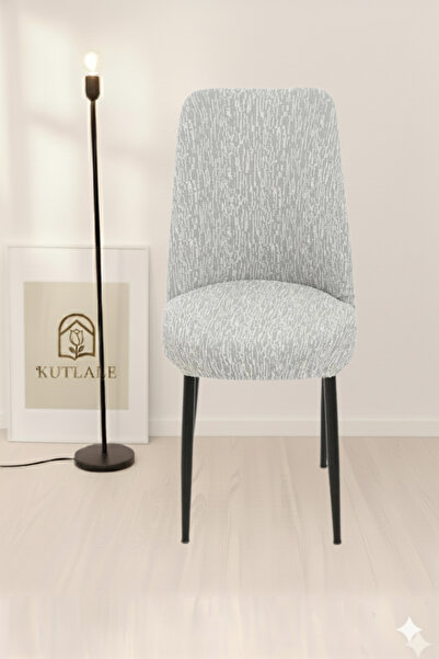 kutlale Jakarli Kumaş Oval Sandalye Kılıfı ,Sandalye Örtüsü Çubuk Desen