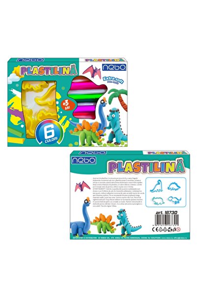 NEBO Plasticine 6 colors + shapes -