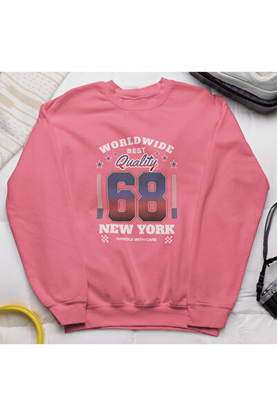 MAGORS سترة رياضية من القطن المطبوع بأكمام طويلة من نيويورك ستريت وير، مصنوعة...