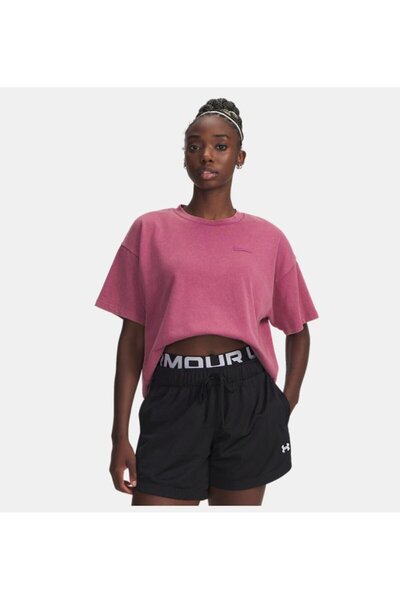 Under Armour Kadın UA Heavyweight Boxy Wash Kısa Kollu T-Shirt 6007690-659