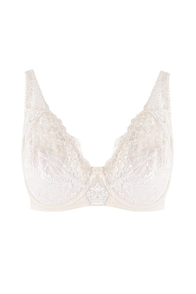 NBB Stone Color Curvy Minimizer Gathering Bra