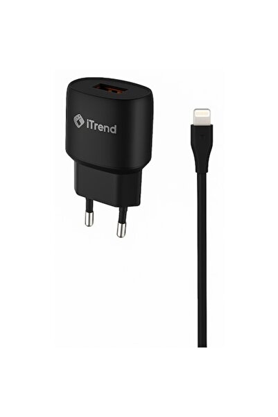 itrend Incarcator Fast Charge + Cablu Lightning, Qc 3.0 (Set Complet)