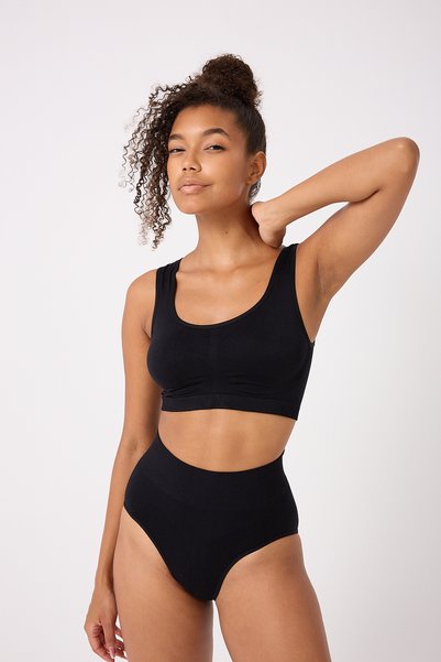 FOREVER MORE Women's Seamless Thick Strap Flexible Padless Bustier