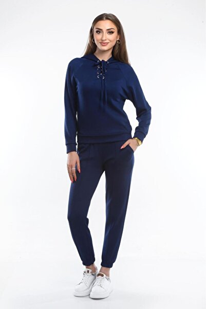 Pollux Modal Fabric Lycra Comfortable Casual and Stylish Hooded Bottom - Top Set Tracksuit Set
