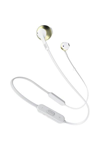 JBL Tune 205 In-Ear Headphones, Wireless, Bluetooth, 6 hours of battery life, Gold