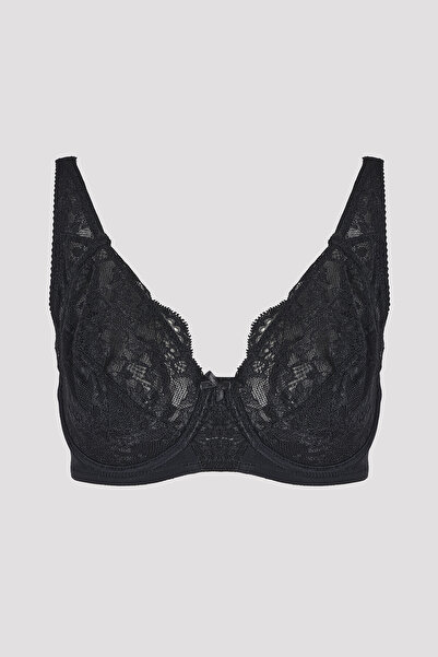 NBB Black Curvy Minimizer Gathering Bra
