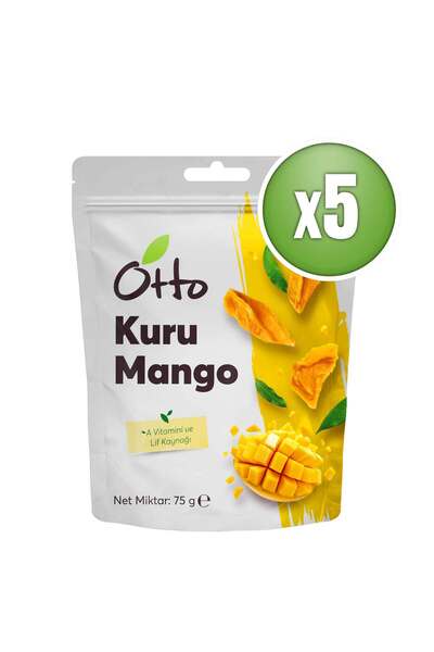 Otto Dried Fruits Kuru Mango 5 x 75 gr