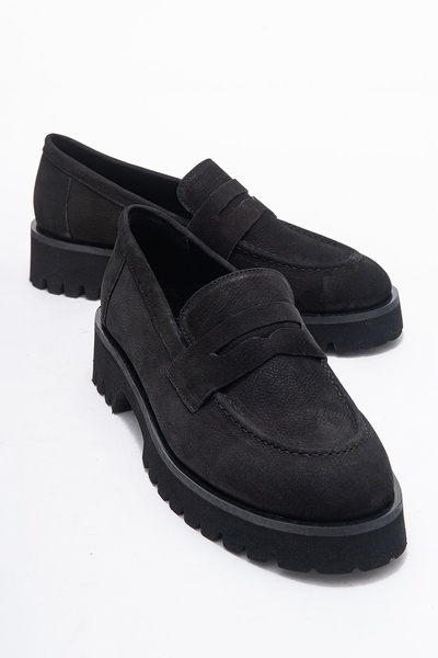 LuviShoes VIONEL Черни обувки от естествена кожа за жени