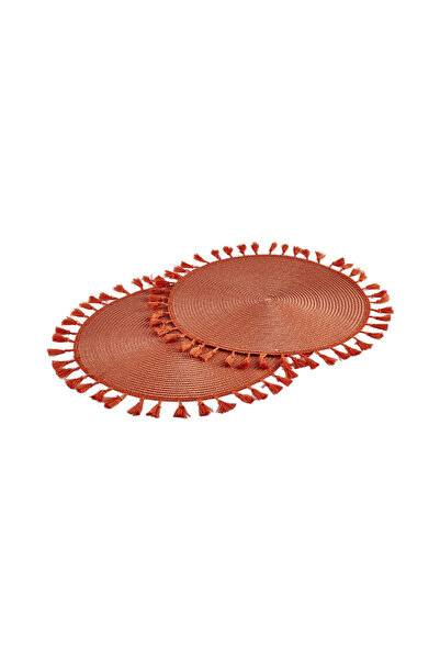 Karaca Home Karaca Molly 2-Piece American Dinner Set 38 cm Orange