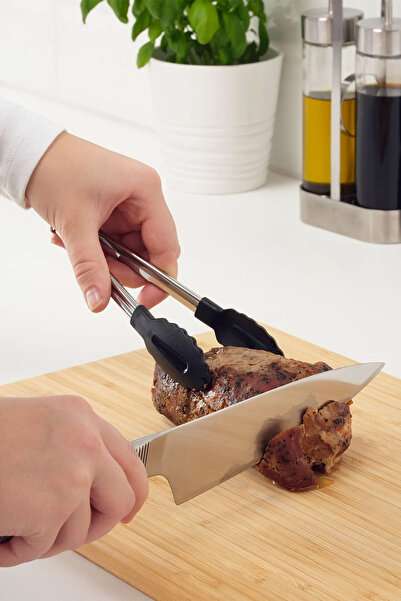 Binbirreyon Tongs Serving Set 2 Pieces Serving Tongs Stainless Steel 18cm Ra241