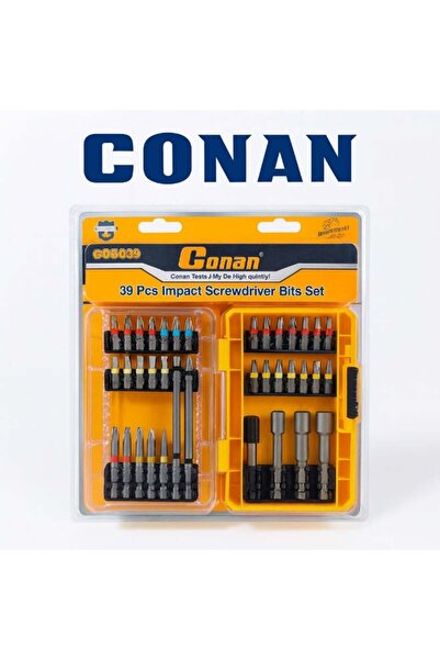 CONAN Impact Screwdriver Bit Set 39 Pieces - High Hardness S2 Steel - COS039