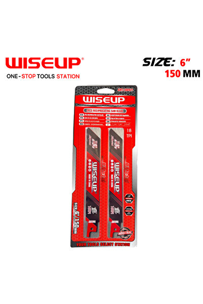 WISEUP طقم ريش منشار ترددي 2 قطعة ''150MM/6 .
