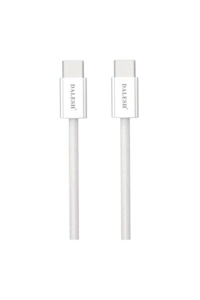 DALESH كابل شحن مضفر من النايلون من النوع C إلى النوع C بطول 1200 مم، مثالي ل...