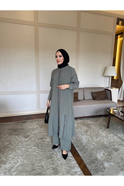 sevannaluxurydesign Fermuar detay tasarım kap & pantolon takım