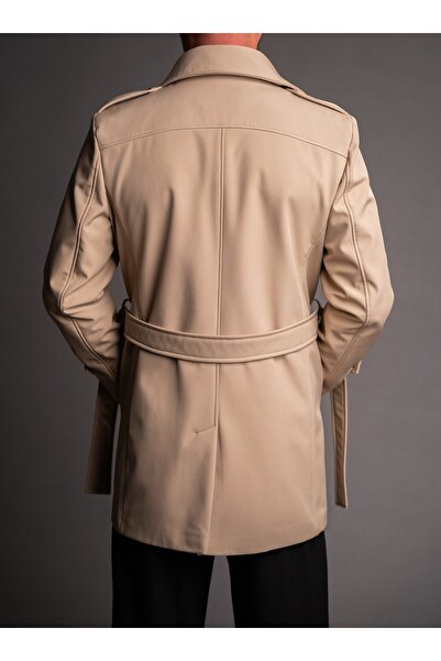 Couture For Gentlemen Men's beige waterproof trench coat