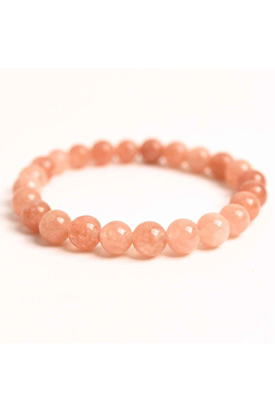 craftmystic Elastic sunstone bracelet 8mm - Trust and abundance