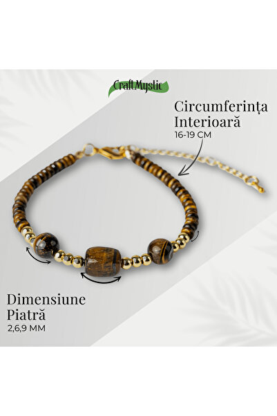 craftmystic Stability Vibration - Tiger Eye Bracelet