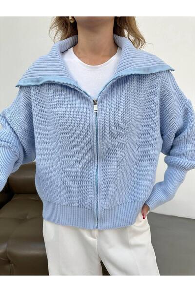 DAĞON'S DGN'S DEVRİK YAKA KADIN TRİKO HIRKA-ÇEKET