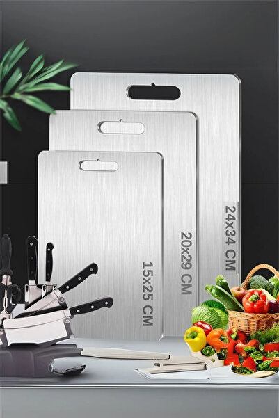 Home Stainless Steel Cutting Board - Set of 3 Top Quality Cutting Boards