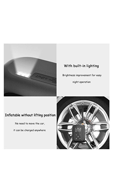 COOYA Tire Inflator Portable Air Compressor, Cordless Tire Pump with Accurate LCD Digital Pressure Gauge