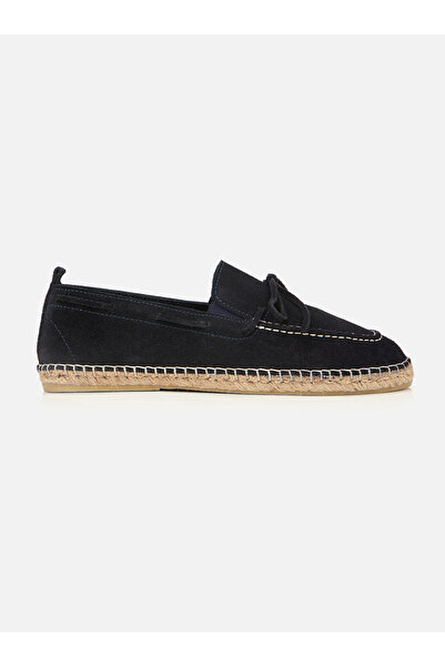 Su Espadril Stefano Navy Blue Men's Flat Espadrilles