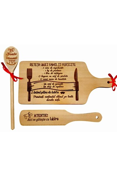 OEM Personalized kitchen set "Recipe for a happy family", 3 pieces