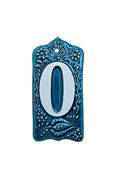 Yılmazel Tulip Patterned Ceramic Door Number 0-9 | Outdoor Durable