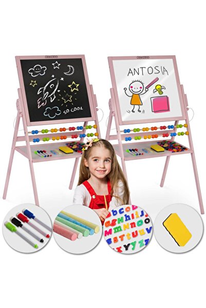 Other Ricokids Magnetic Chalkboard Rotating Board - Pink