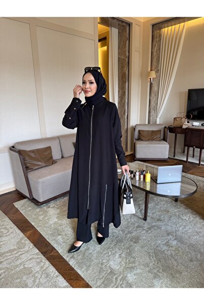 sevannaluxurydesign Zipper Detail Design Cap & Pants Set