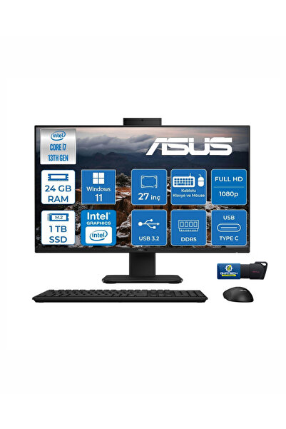 ASUS V470VAK INTELCORE I7-13620H 24GB RAM 1 TB SSD 27''FHD 100HZ 300NITS ALLI...