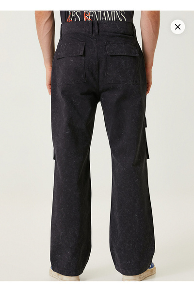 LES BENJAMINS Anthracite Logo Pants